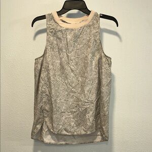 Athleta Metallic Silver Tank Top